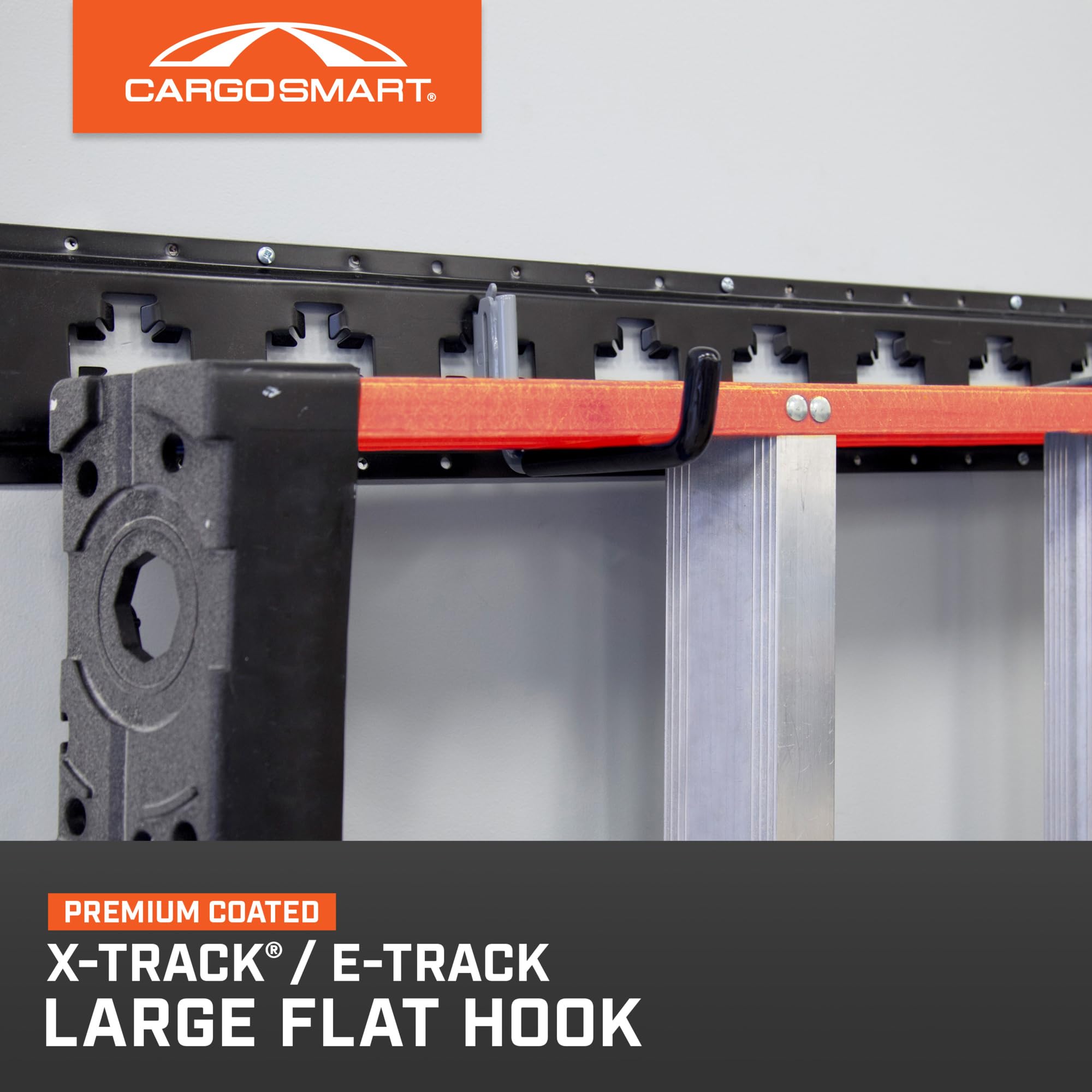 Grey Powder Coat Large Flat Hook 1 Pk
