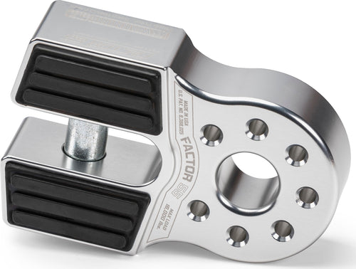 Flatlink Factor 55 Winch Shackle Mount, Designed for use Steel or Synthetic Ropes up to 6,000 lbs - Silver