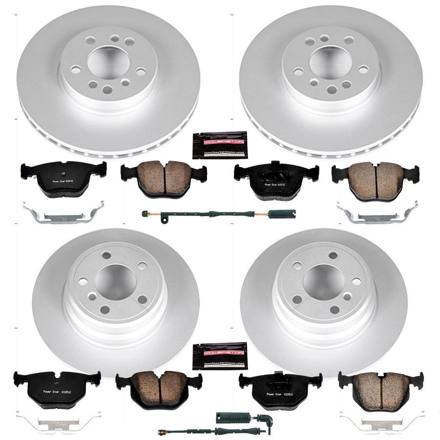 Power Stop Z23 Evolution Geomet Coated Brake Kit For BMW X5 Front and Rear 2000-2006 [Model Specific]