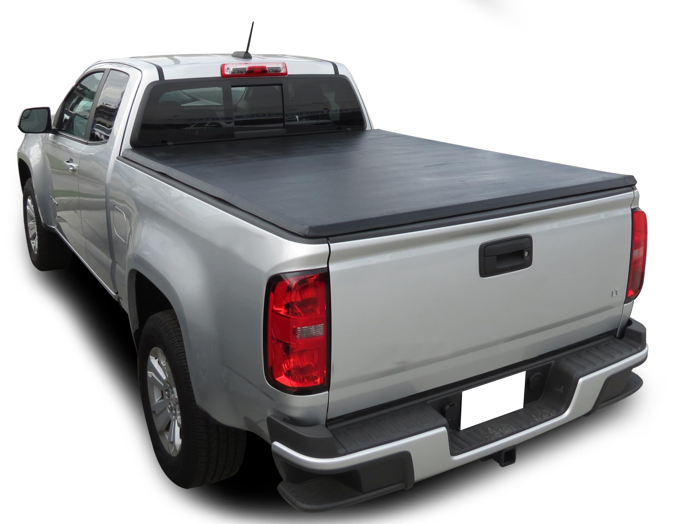 Premier Black Horse Soft Trifold Truck Bed Tonneau Cover Compatible with 2015-2024 GMC Canyon|2015-2024 Chevrolet Colorado 6.2ft Bed-PRS-GM32