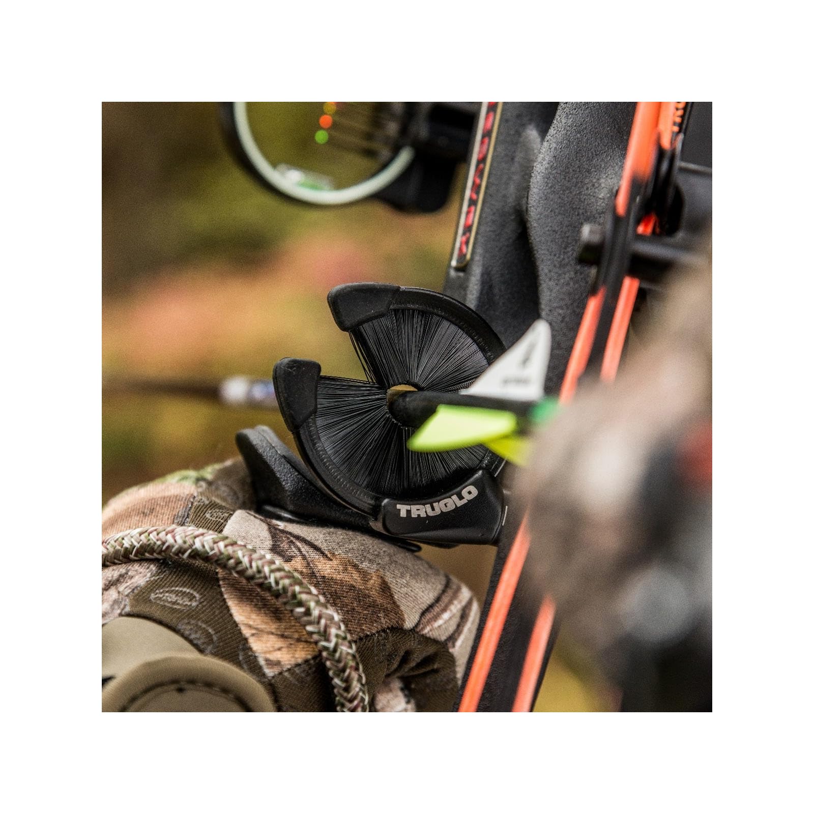 EZ-Rest TRUGLO Capture-Style Contained-Brush Left-Hand Convertible Ultra-Lightweight Quiet Tough All-Weather Black Archery Arrow Rest