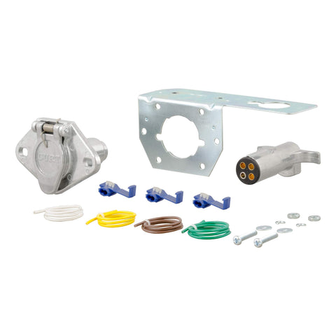 CURT 4-Pin Round Vehicle-Side and Trailer-Side Wiring Harness Connectors