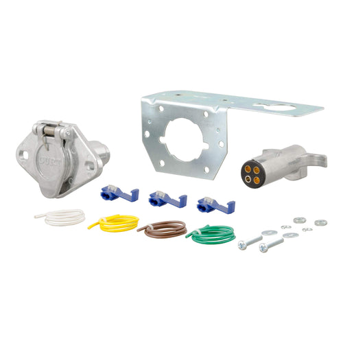 CURT 4-Pin Round Vehicle-Side and Trailer-Side Wiring Harness Connectors