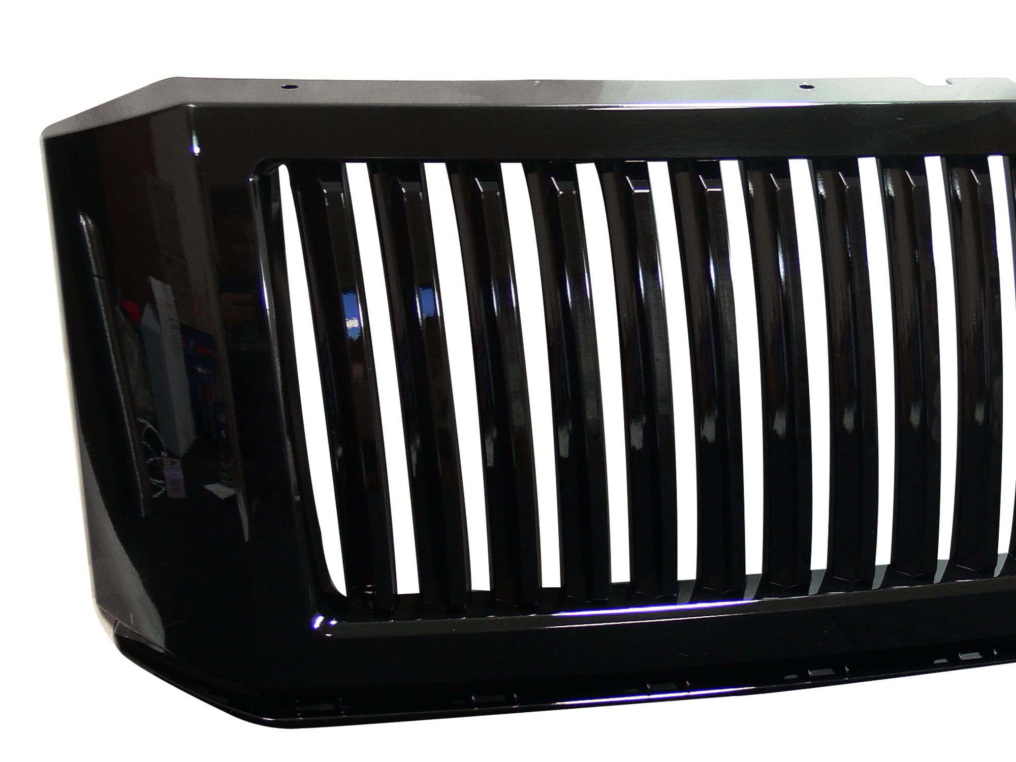 Vertical Front Hood Grille Armordillo USA 7148109 - Gloss Black Fits 2007-2014 Ford Expedition