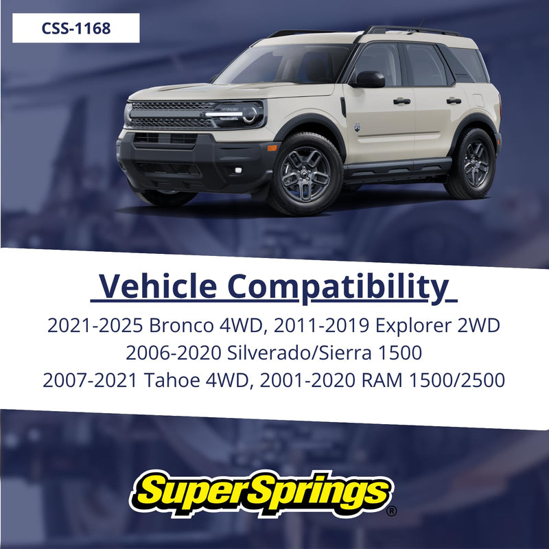 CSS-1168 SuperSprings | Coil SumoSprings for various applications | 1.68 inch inner wall height, Black