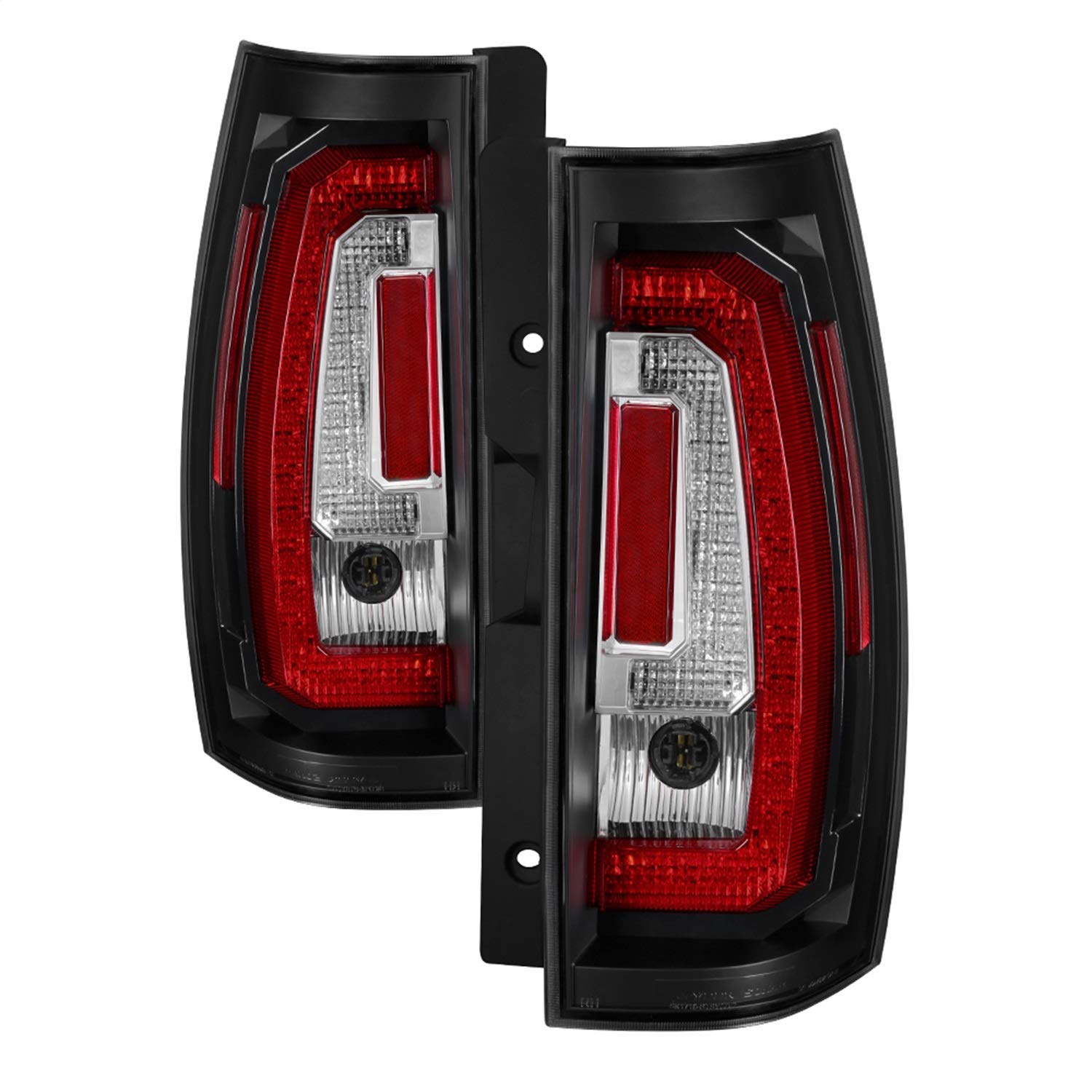 Spyder Auto 5083418 Spyder Chevy Suburban/Tahoe 07-14 / GMC Yukon/Yukon Denali 07-14 (08-13 excluding Hybrid Models) Version 2 - Light Bar LED Tail Lights - Black