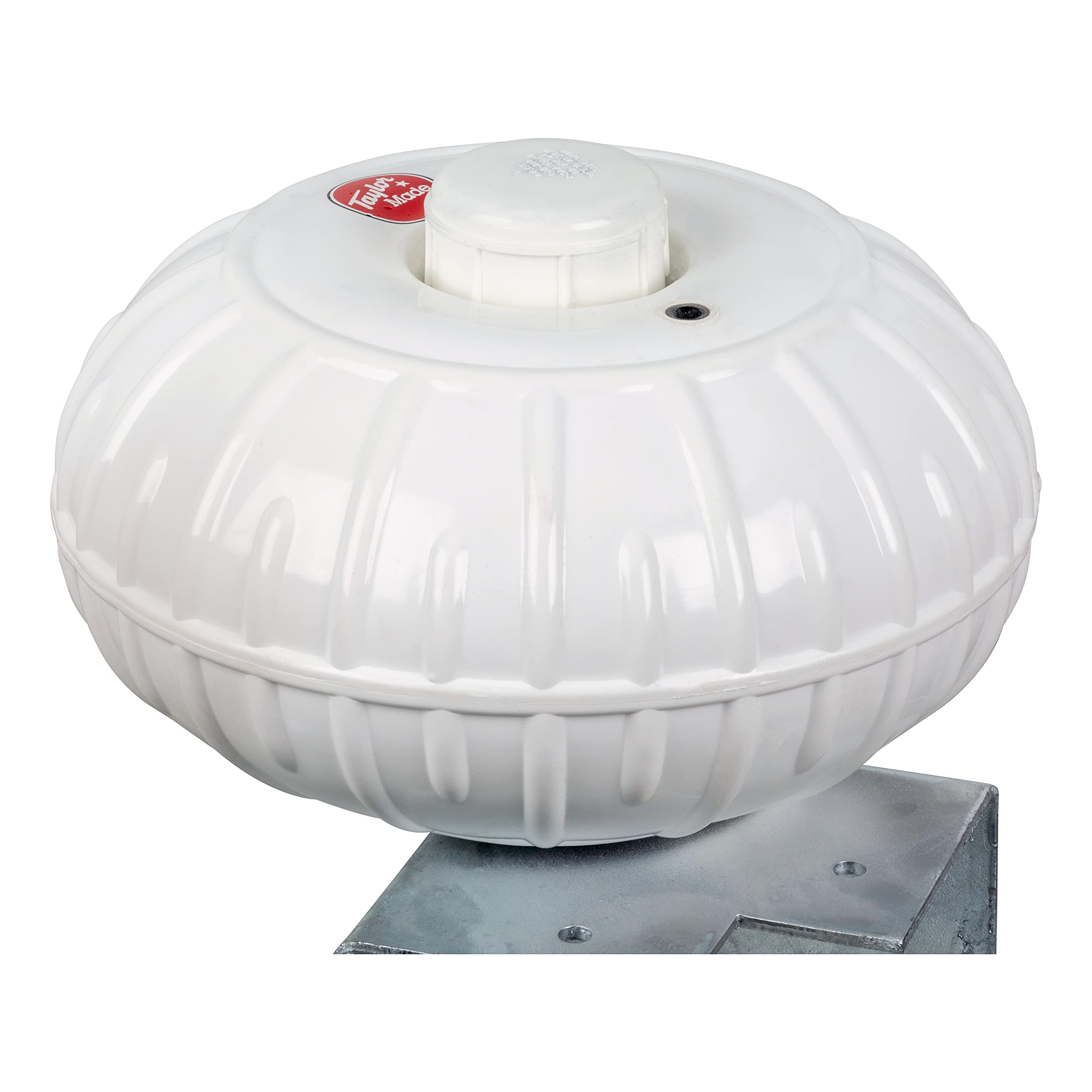 Taylor Made Products Inflatable Dock Pro Boat Wheels – Corner Mount Dock Wheel, White (12") – Cushions Boats, Protects Docks, Hot-Dipped Galvanized Hardware – 2020108494