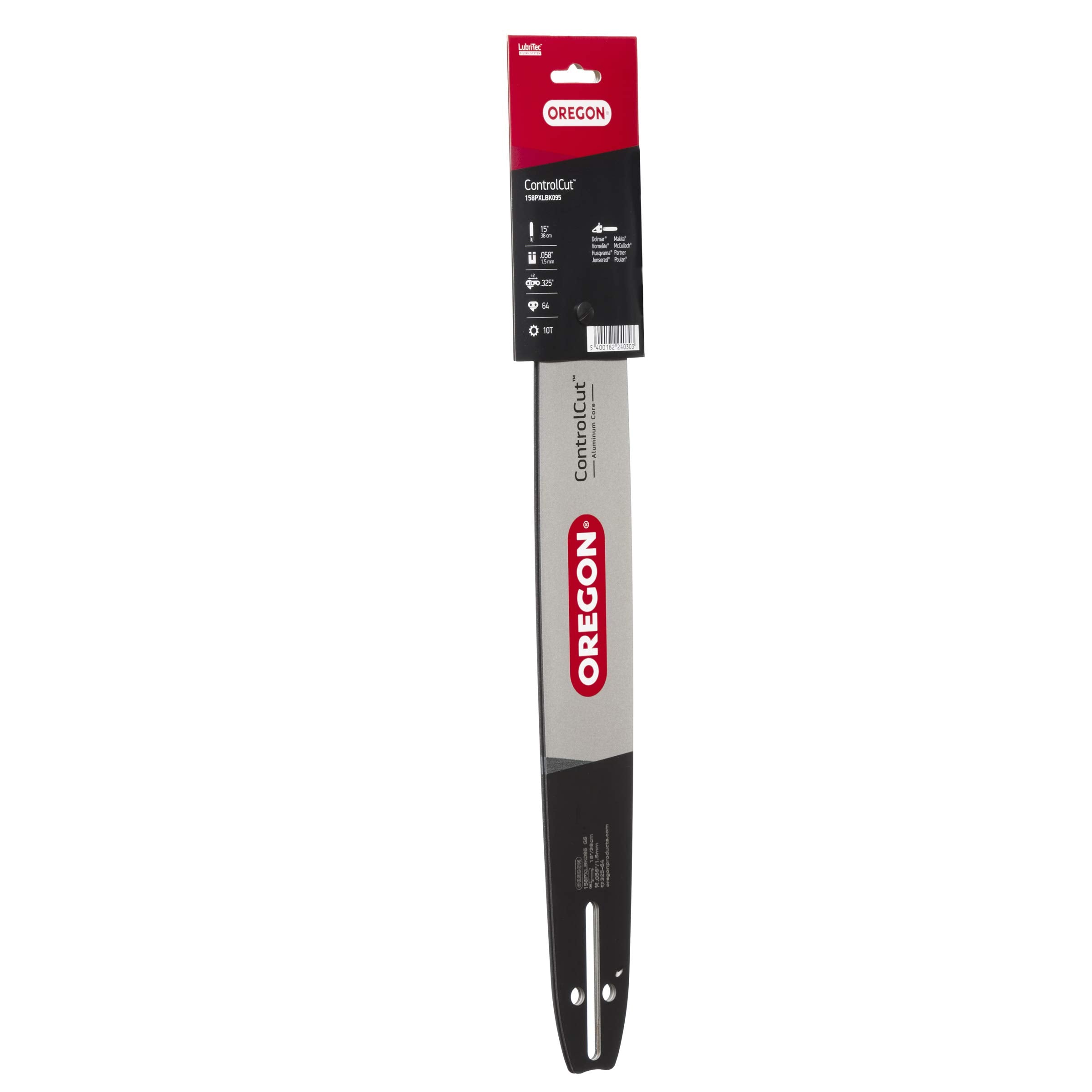Oregon .058" Gauge 158PXLBK095 .325" Pitch 15" ControlCut Guide Bar