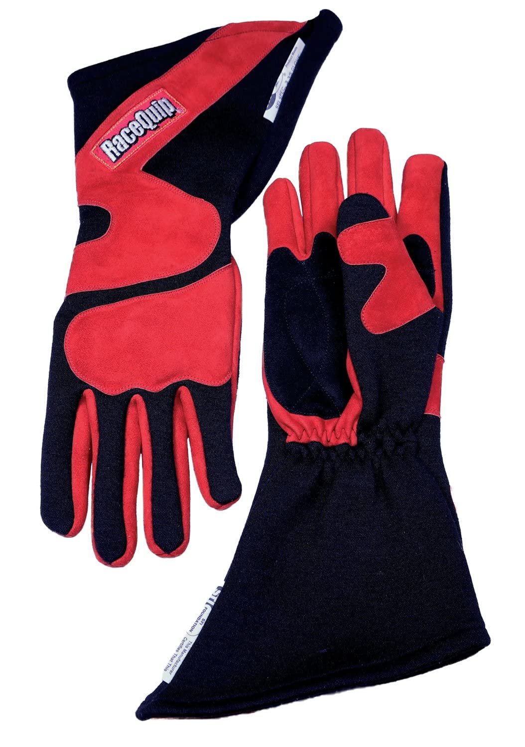 RaceQuip 358 Series Long Gauntlet Race Gloves 2 Layer Nomex SFI 3.3/5 Red/Black X-Large 358106