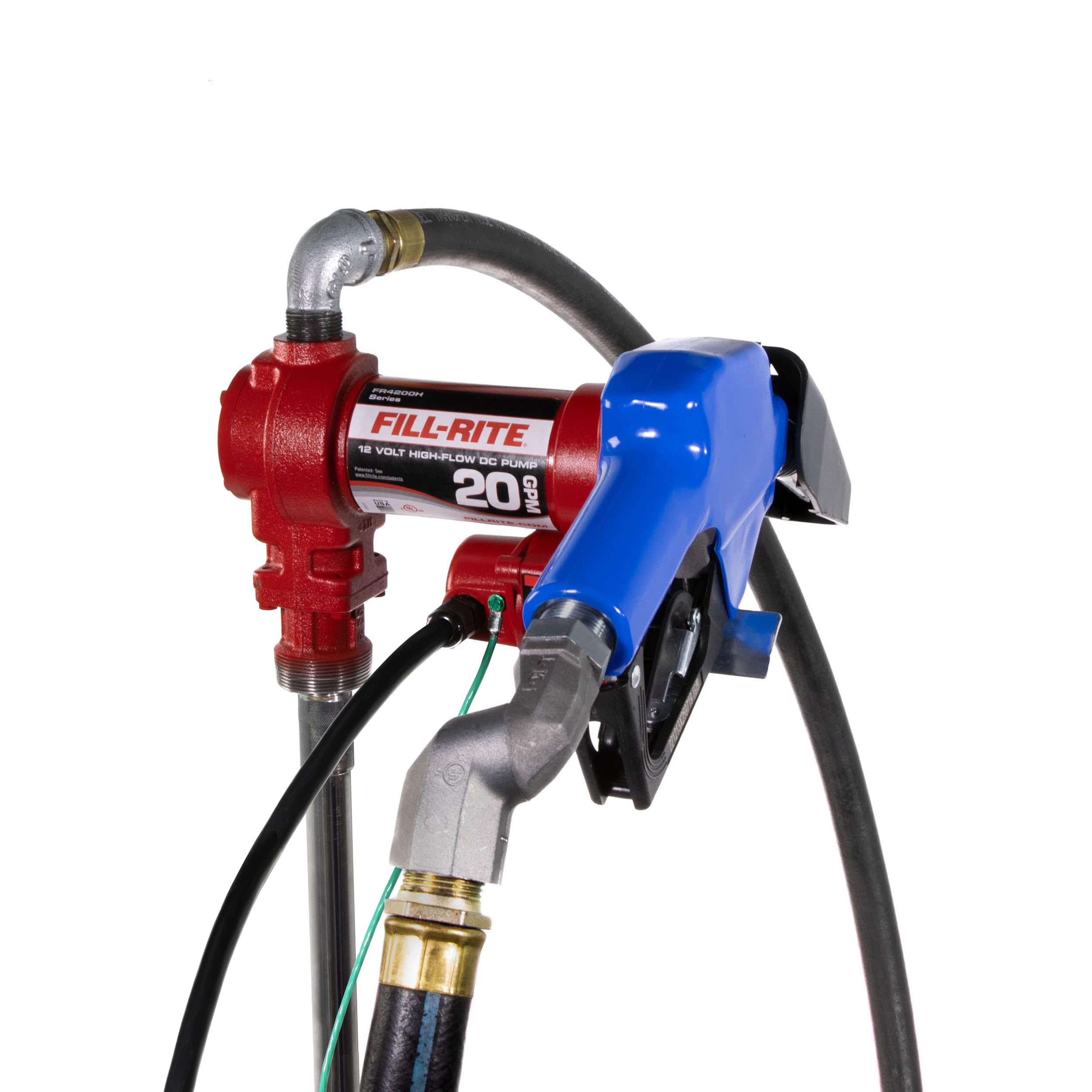 Fill-Rite 12V FR4210HARC Fuel Transfer Pump with Cold Weather Package - Heavy Duty - For Agriculture & Worksites - Supports Gasoline, Diesel, Ethanol & Kerosene
