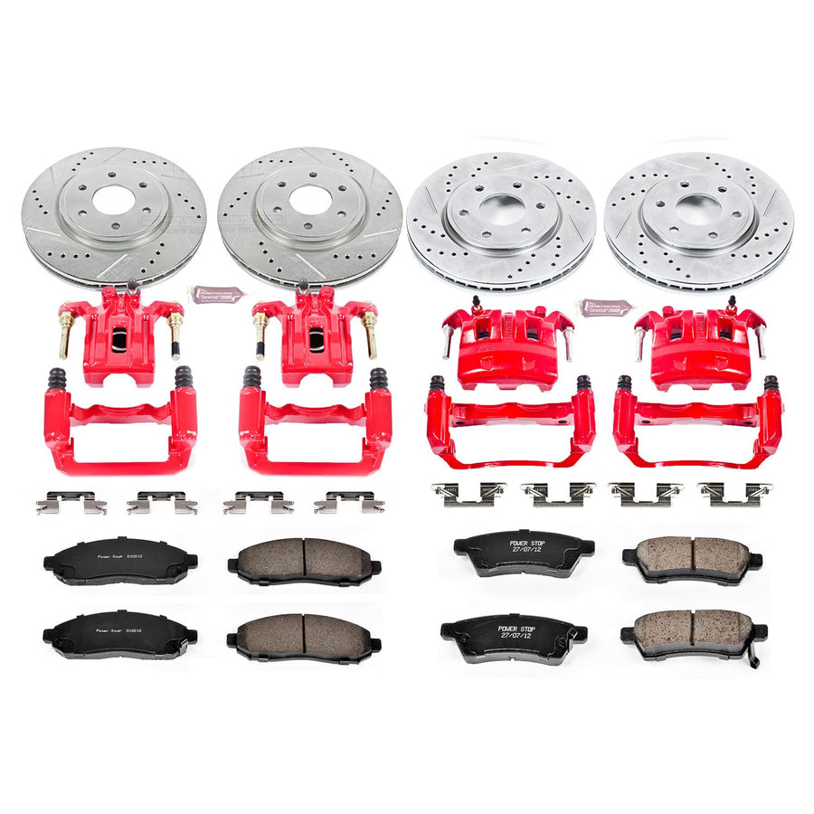 Power Stop Z23 Evolution Sport Brake Kit with Calipers For Tacoma Toyota 2005-2015 [Model Specific]