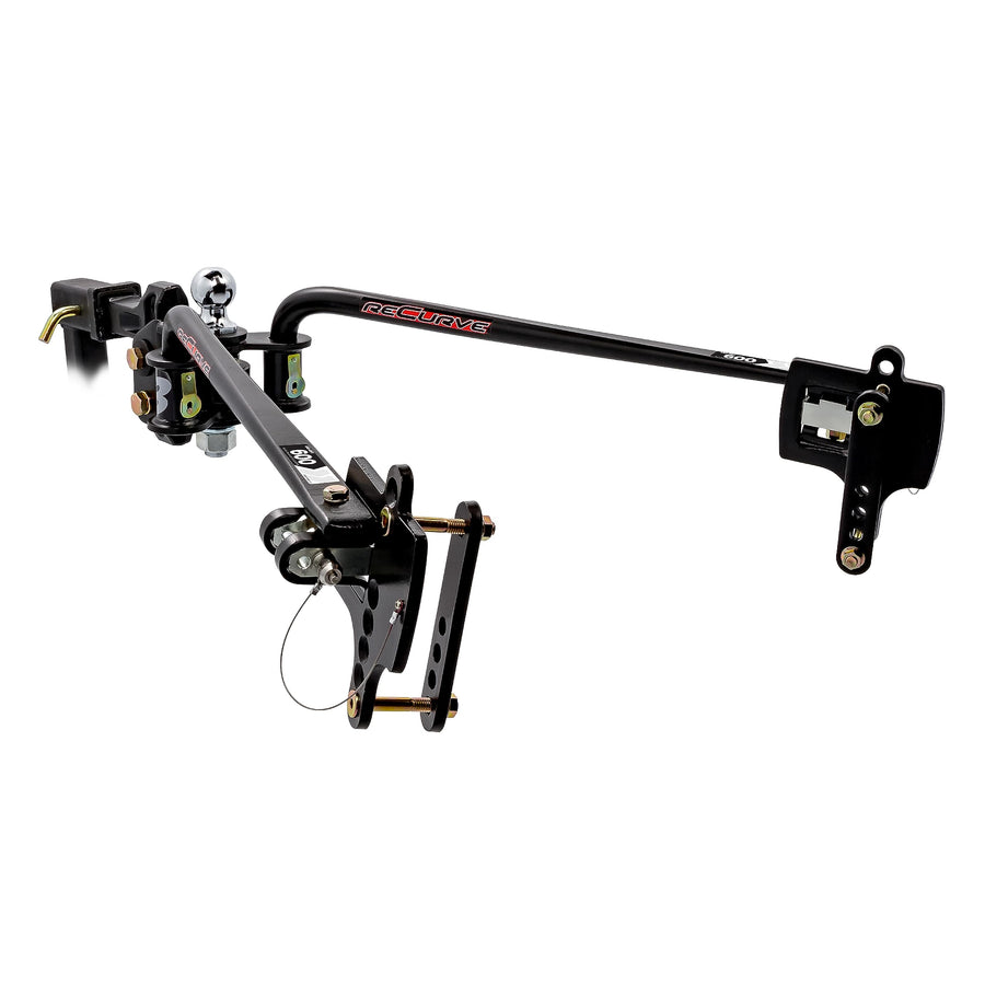 Eaz-Lift Camco ReCurve R3 600lb Camper/RV Weight Distribution Hitch - Features Adjustable Sway Control & Includes 2" Hitch Ball w/8,000lb Max Rating - 800lb Max Tongue Weight Rating (48771)