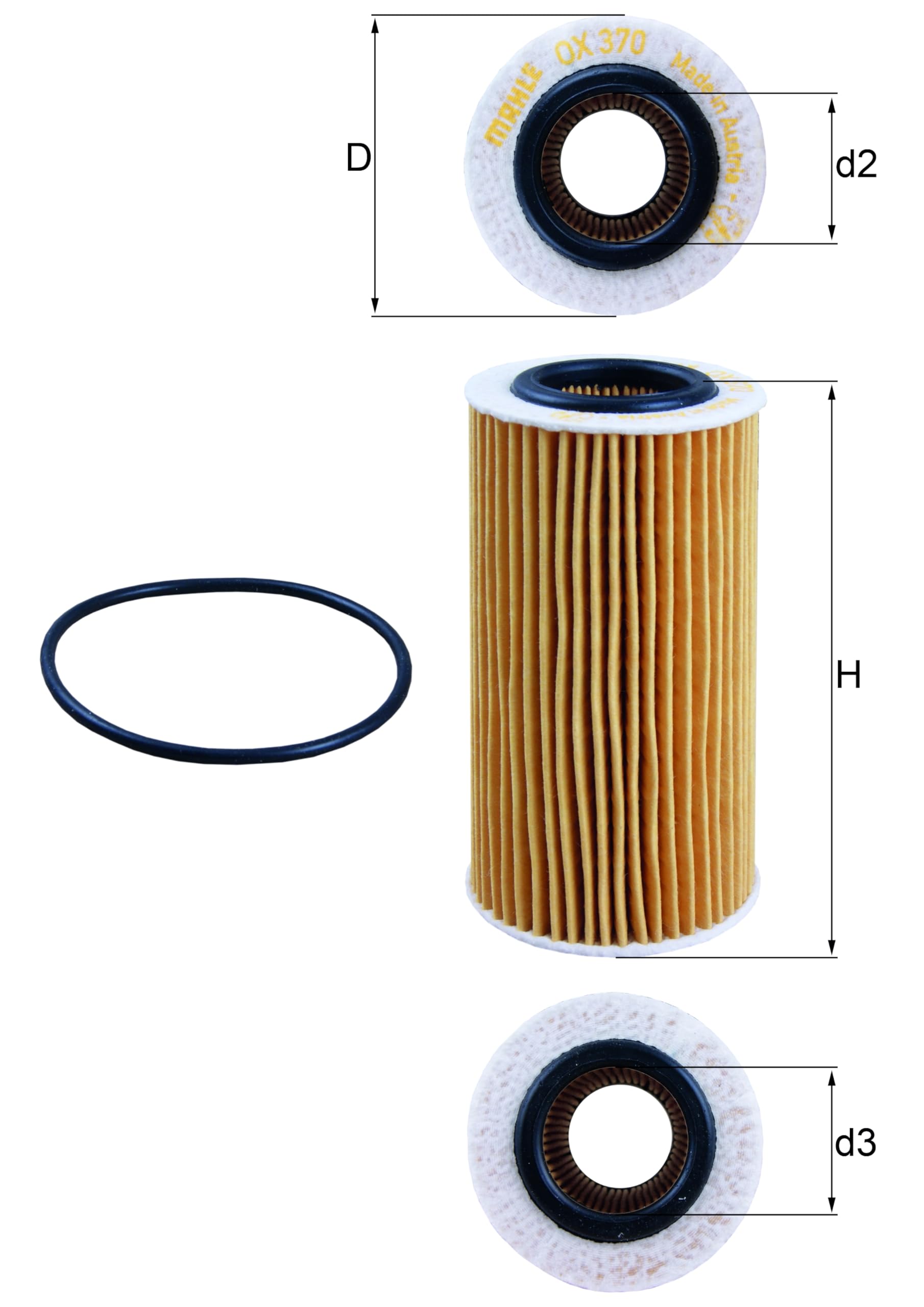 ECO MAHLE OX 370D Oil Filter