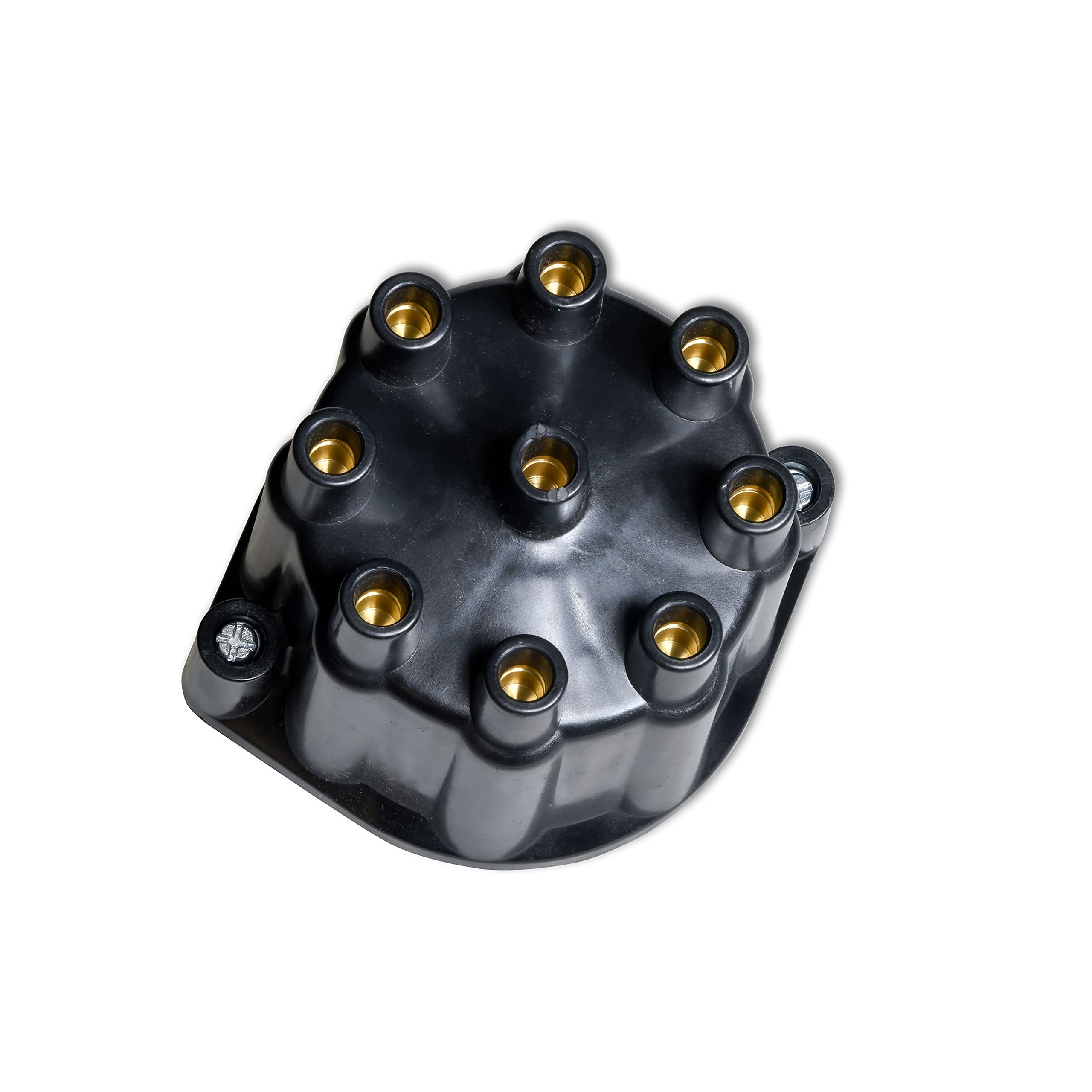Flame-Thrower Vacuum Advance PerTronix D144700 Billet Distributor with Ignitor II Electronics and Black Female Style Cap for Chrysler 392 Hemi Engines