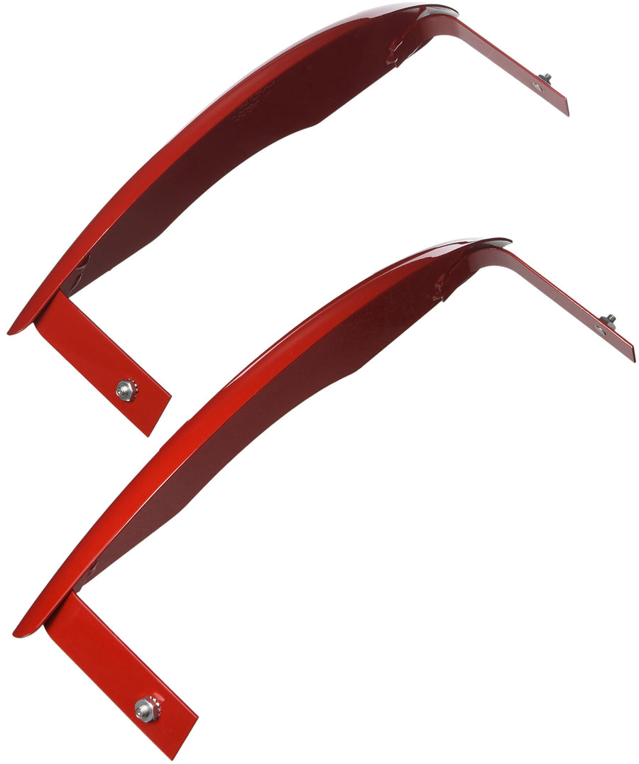 Brake Caliper Covers MGP - Compatible with 2014-2019 Chevy Corvette - Powder-Coated Finish, 4 PCS Front and Rear (Red - Corvette C/7 Engraving)