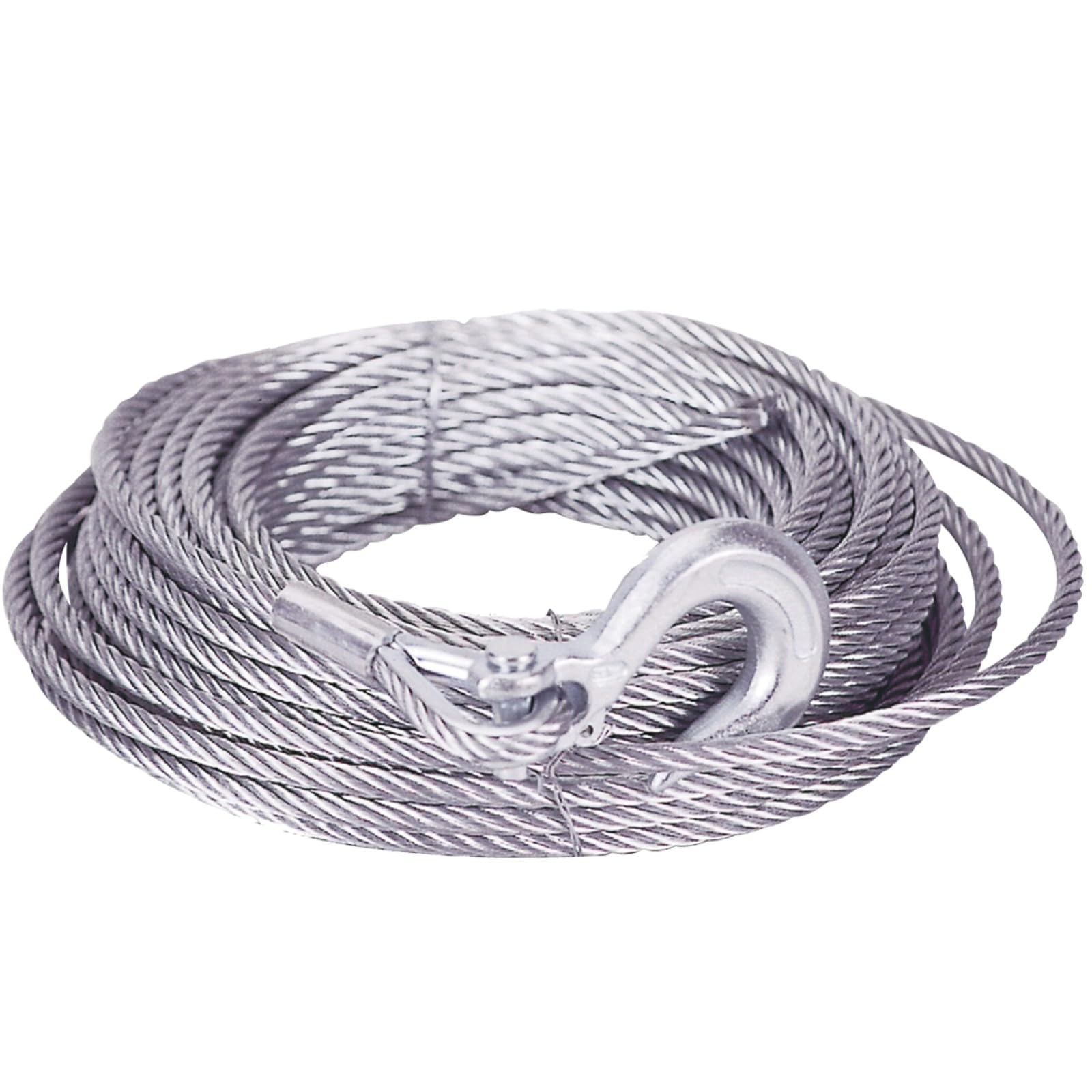 MILE MARKER Single 3/16" X 50' Cable for ATV UTV Use 19-501875-50 | 2,500 lb Weight Capacity | Engineered for Durability and Convenience | Galvanized Aircraft Cable | Hook Not Included