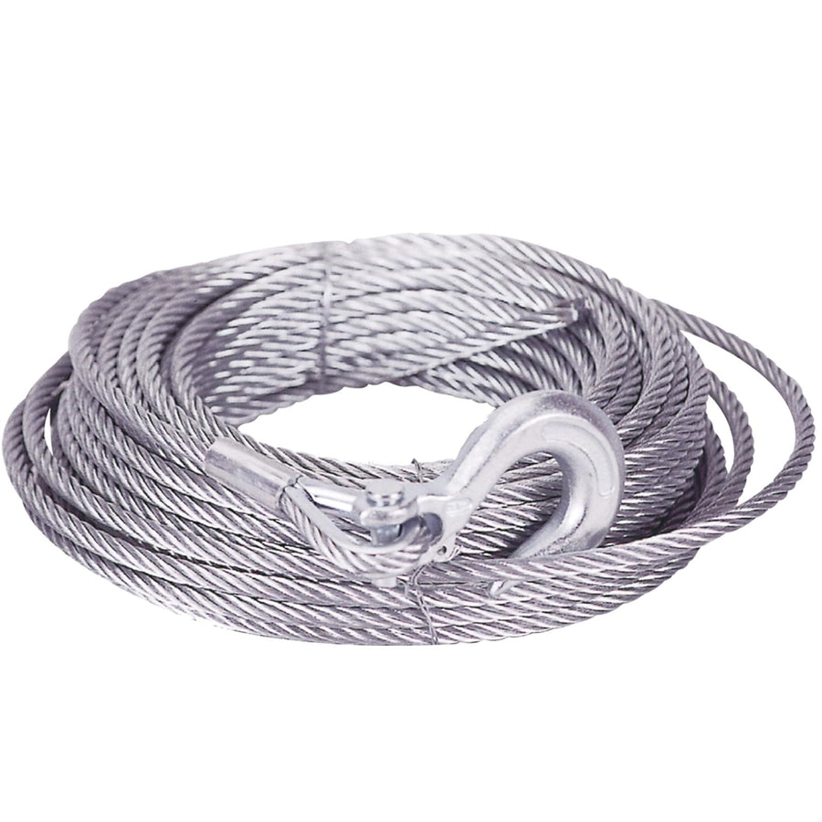 MILE MARKER Single 3/16" X 50' Cable for ATV UTV Use 19-501875-50 | 2,500 lb Weight Capacity | Engineered for Durability and Convenience | Galvanized Aircraft Cable | Hook Not Included