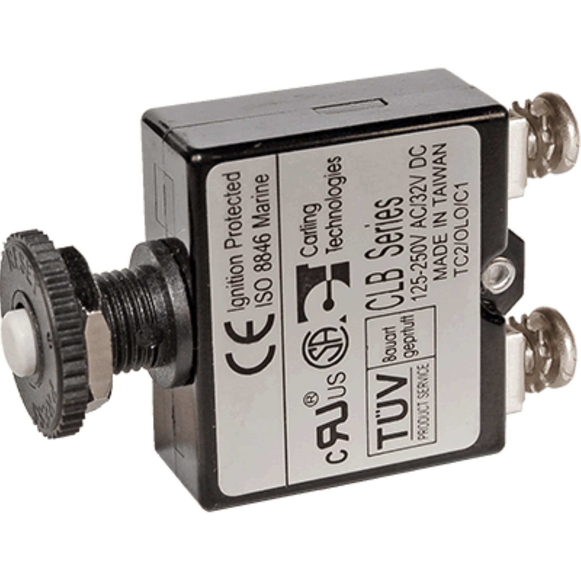 Push Button Reset Only Blue Sea Systems 2137 Circuit Breaker, 40A Screw Terminal