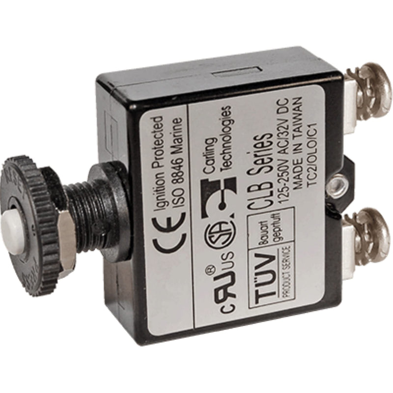 Push Button Reset Only Blue Sea Systems 2137 Circuit Breaker, 40A Screw Terminal