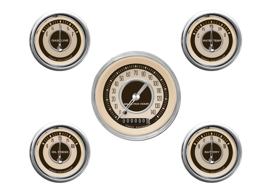 Nostalgia VT Series Classic Instruments NT00SHC 5 Gauge Package