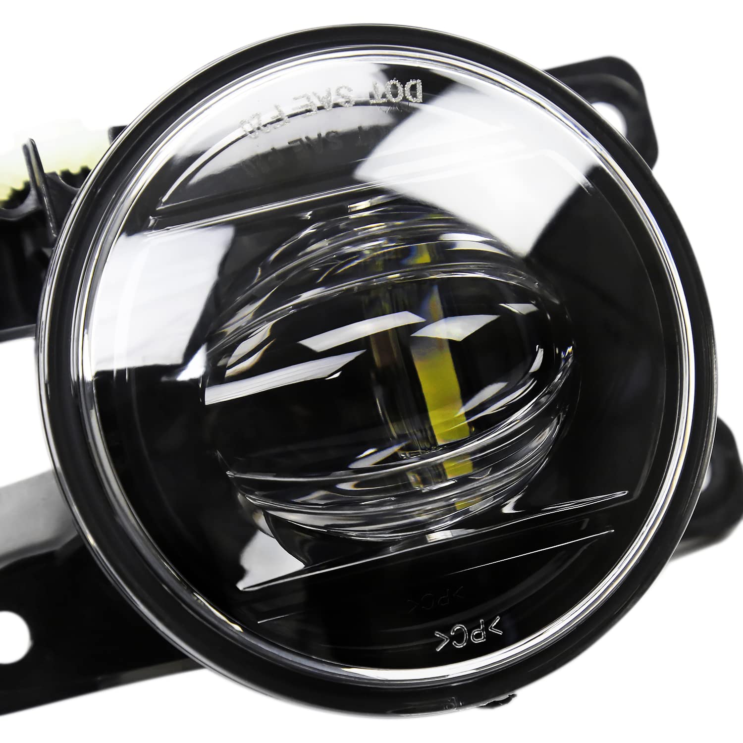 Chrome LED Fog Lights Spec-D Tuning + Bezel + Switch Compatible with 2021-2022 Honda Accord 4Dr Sedan, Left + Right Pair Assembly