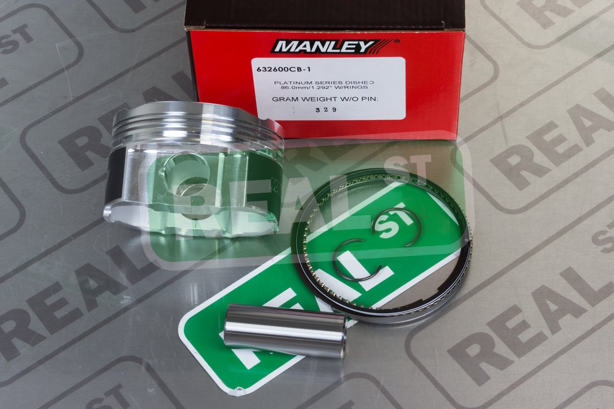 632600CB-1 Manley Piston Kit (13+ Subaru BRZ FA20 86mm STD Grade B Bore 10:1 Dish SINGLE), 1 Pack