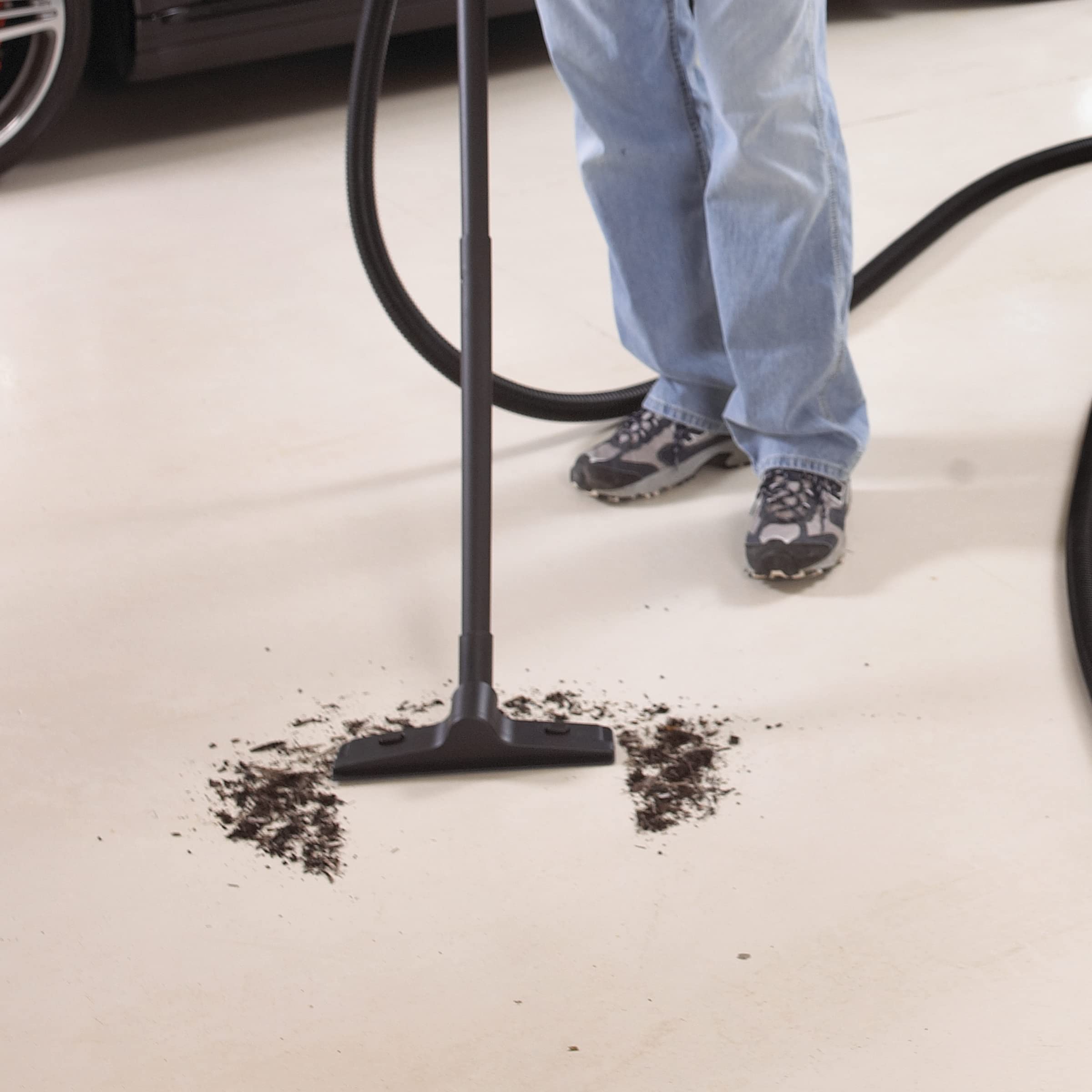1.5 Inch Diameter Shop-Vac Accessory Kit, 2 Extension Wands, Elbow Grip, 12 Inch Floor Nozzle With Brush/Squeegee Inserts