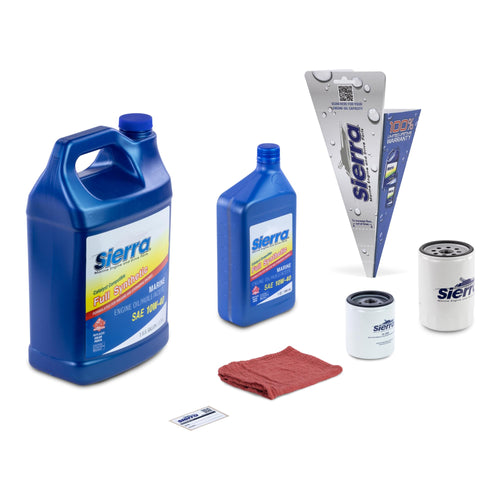 Sierra Oil Change Kit 18-9225 for Volvo Penta 4.3L, 5.0L, 5.7L, and 8.1L Engines - 10W-40