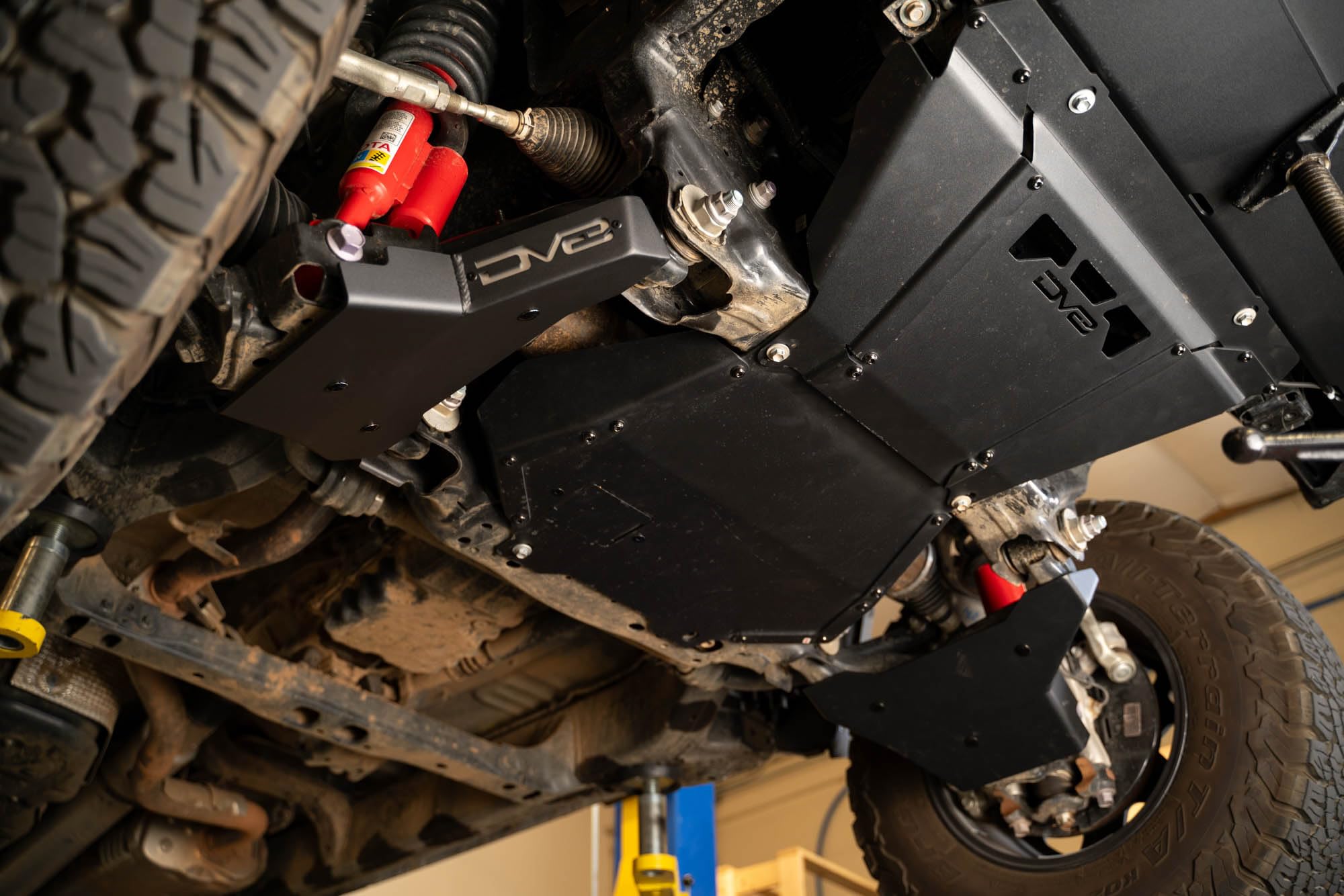 A-Arm Skid Plates DV8 Offroad for 2024 Toyota Tacoma | Double Thick Front End for Maximum Protection | Included Carriage Bolt Hardware | Fully Bolt-On Installation | 5mm Steel | Sold as a Pair