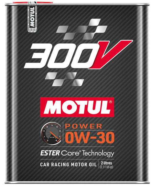 300V 0W-30 POWER Motul Car Racing Motor Oil Full Synthetic Engine Lubricant 2 Liter High Performance 4-Stroke Ester Core