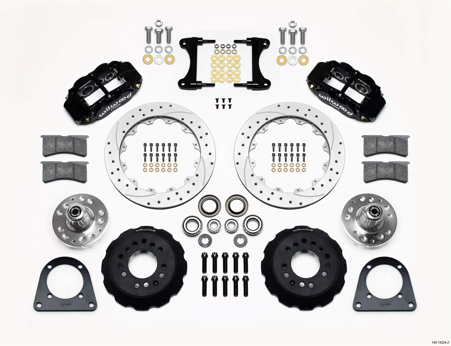 12.88" FNSL6R Hub Front Kit, Drill-Zinc