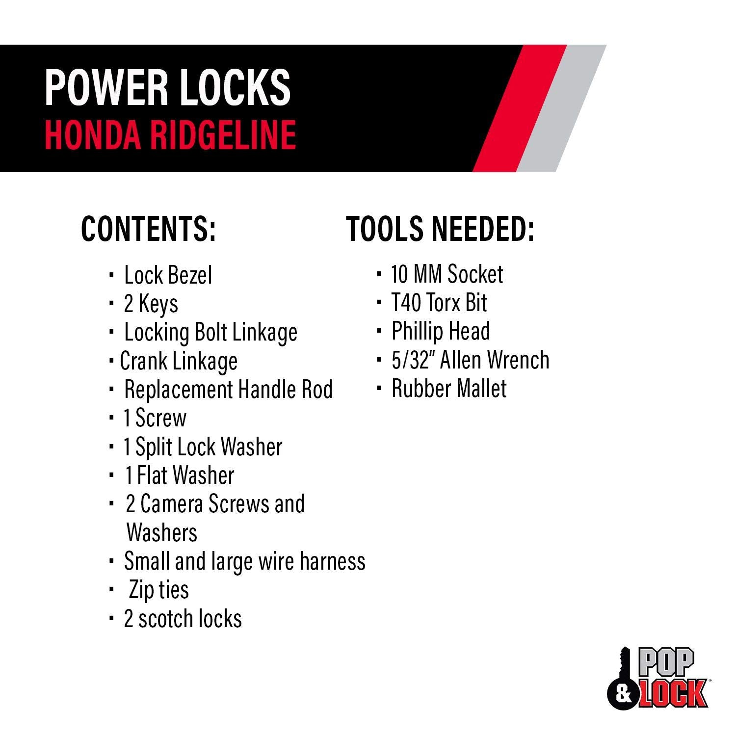 Smart Lock Combo Pop N Lock 2017-2019 Honda