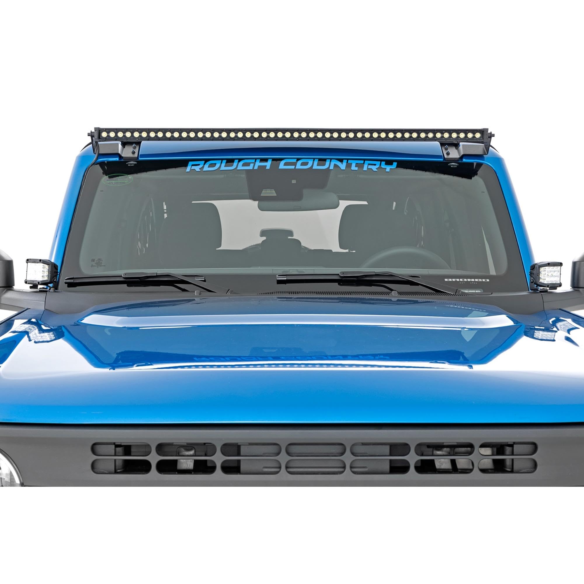 Rough Country 2" Dual Spot LED Ditch Light Kit for Ford Bronco (2021-2024) - 2X Light Pods, Spot Beam