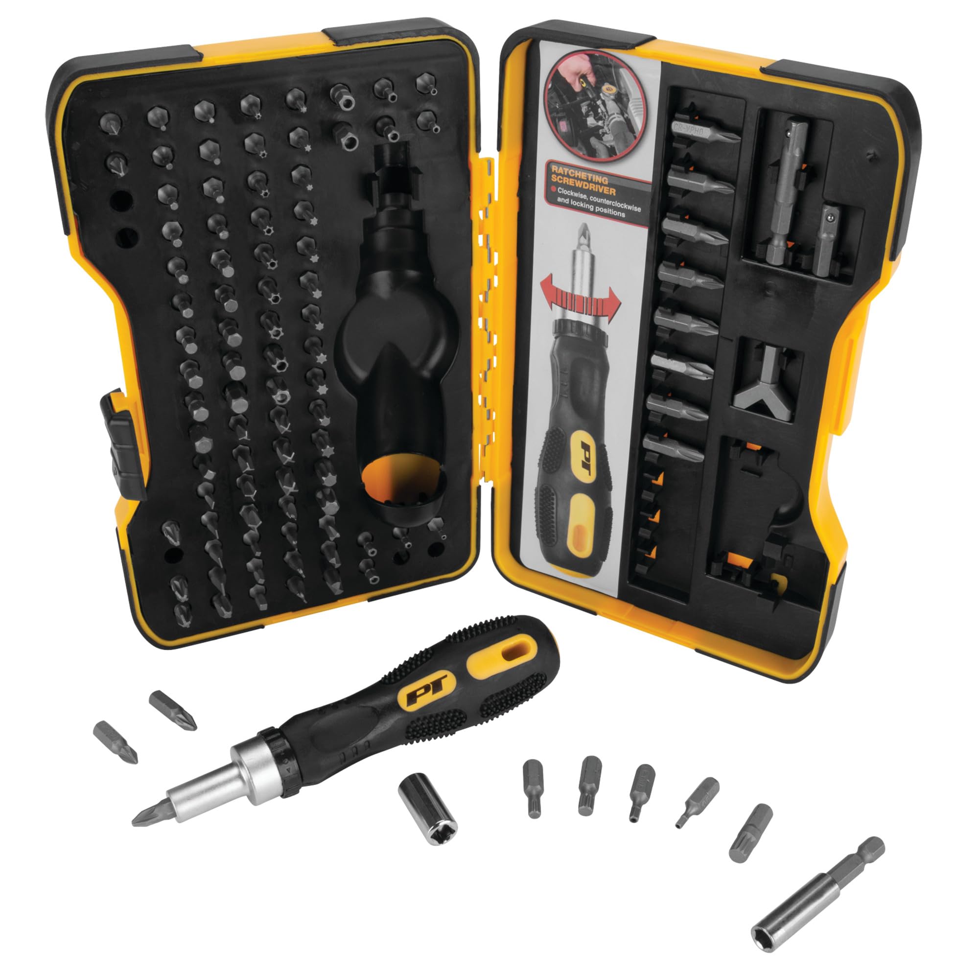 Ratcheting Performance Tool W1719 Bit Driver Set,101-Piece