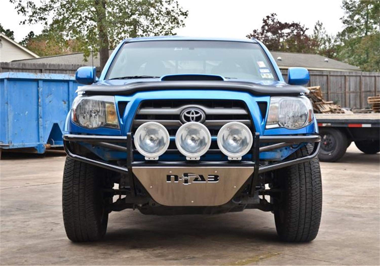Textured Black N-Fab Bumper | 30in Multi-Mount - For 3 - 9in Lights | T053RSP-TX | Fits 2005-2015 Toyota Tacoma