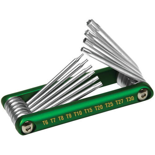 10pc Performance Tool Alum. Folding Star Hex Key W9134