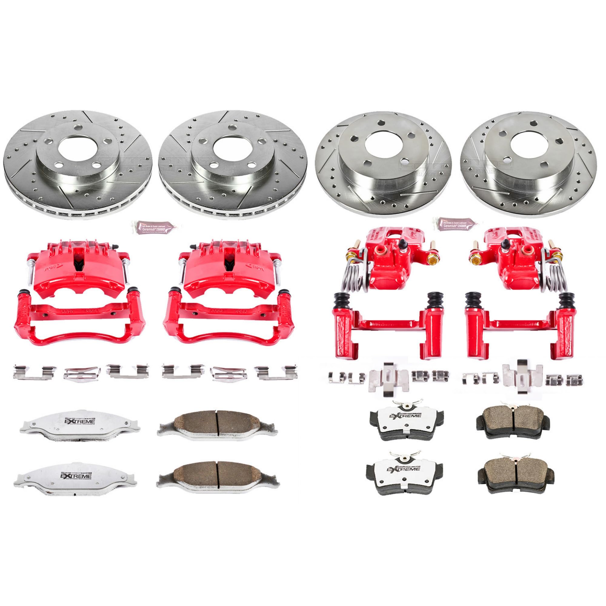Power Stop Z26 KC1302-26 Street Warrior Brake Kit For Ford Mustang 1999-2002 [Model Specific]