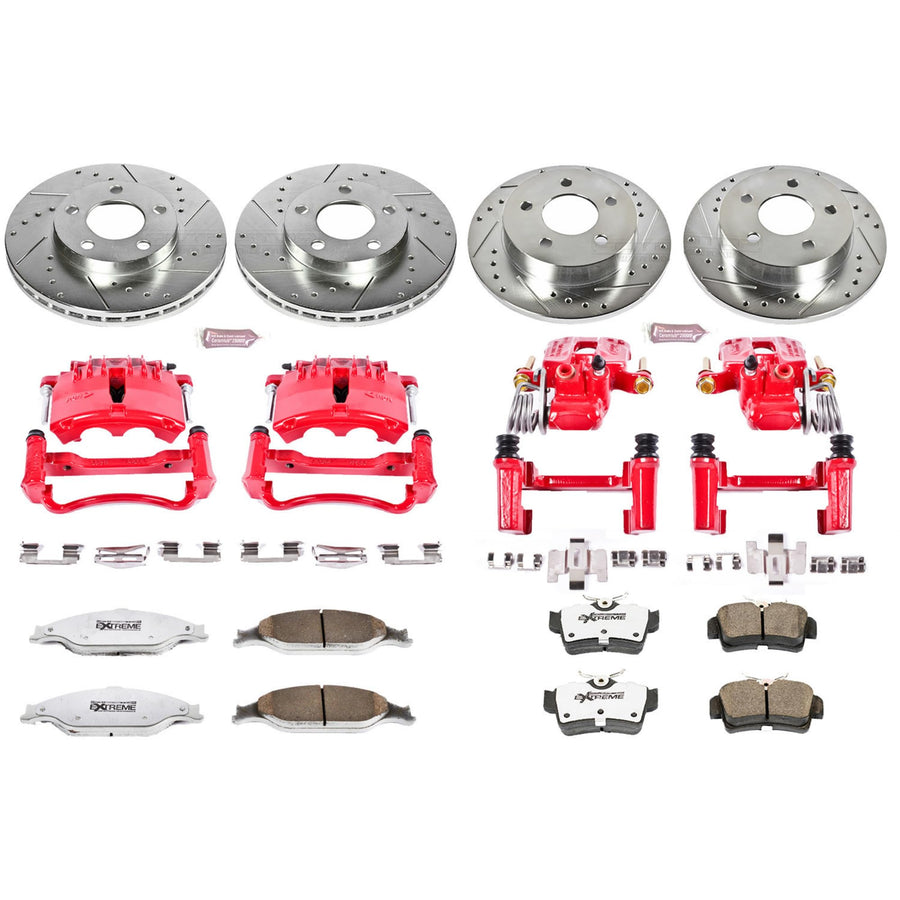 Power Stop Z26 KC1302-26 Street Warrior Brake Kit For Ford Mustang 1999-2002 [Model Specific]