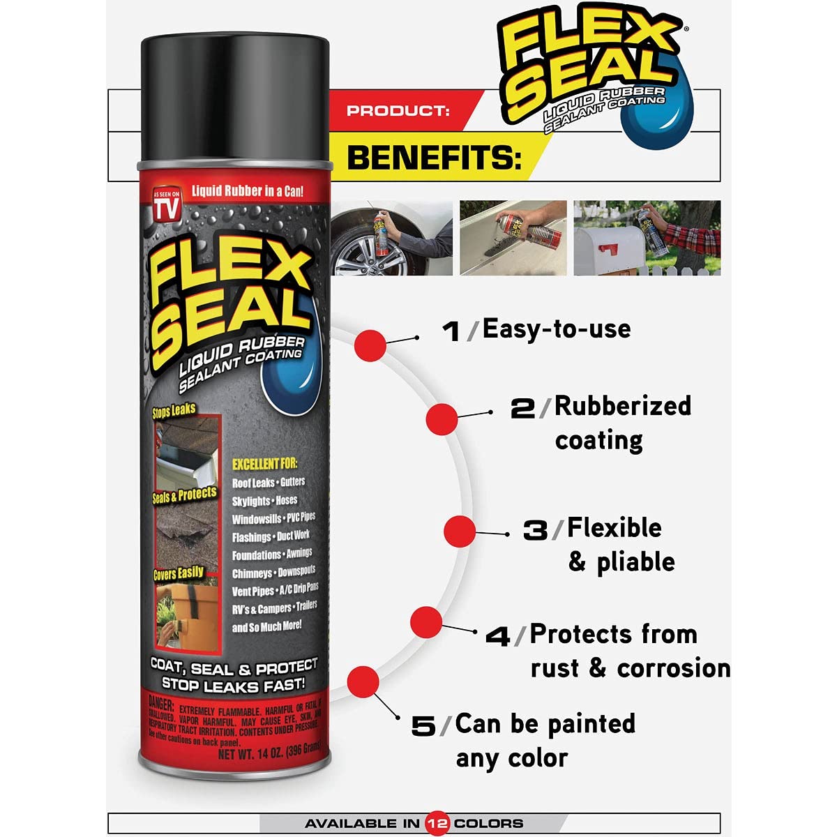 14OZ6 FLEX SEAL RED
