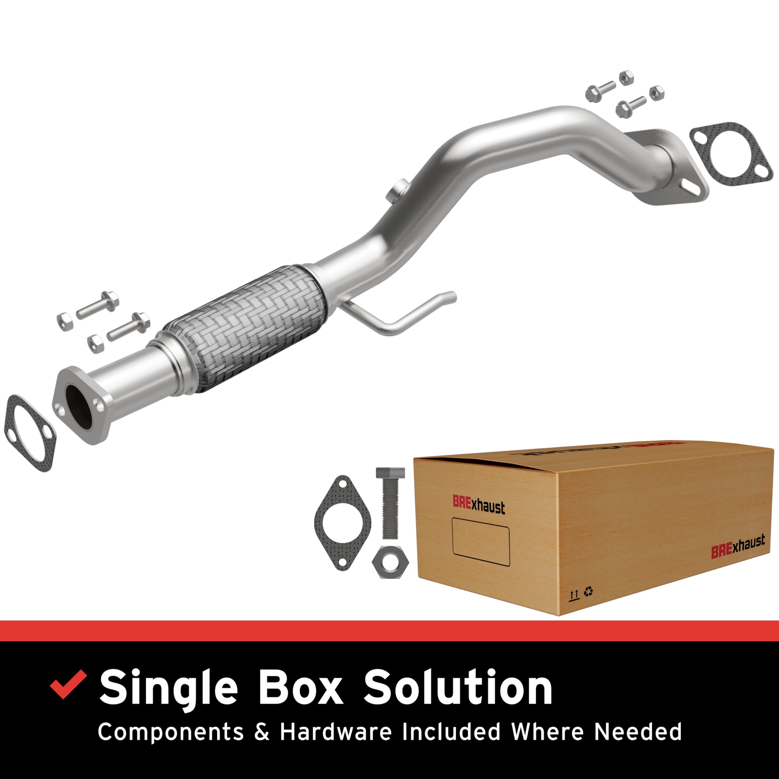 Replacement BRExhaust Front Pipe Kit 107-0252: Direct-Fit, Compatible with 07-12 Hyundai Elantra 2.0L