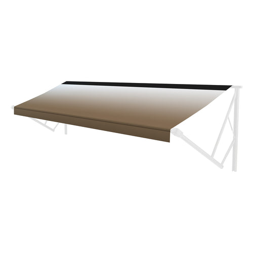 Solera Heavy-Duty Universal Fit Vinyl RV Patio Awning Replacement Fabric Sand Fade (Black when Closed) 21' Awning (20'4" Fabric)