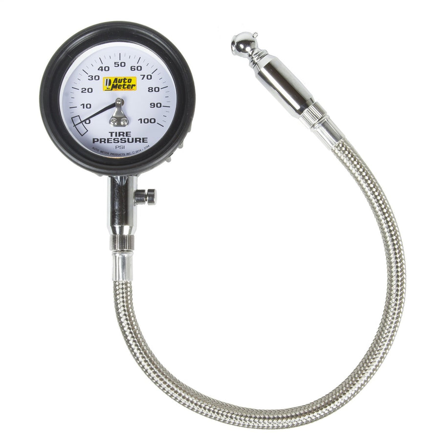 Tire Pressure Gauge Auto Meter 2164 100 psi