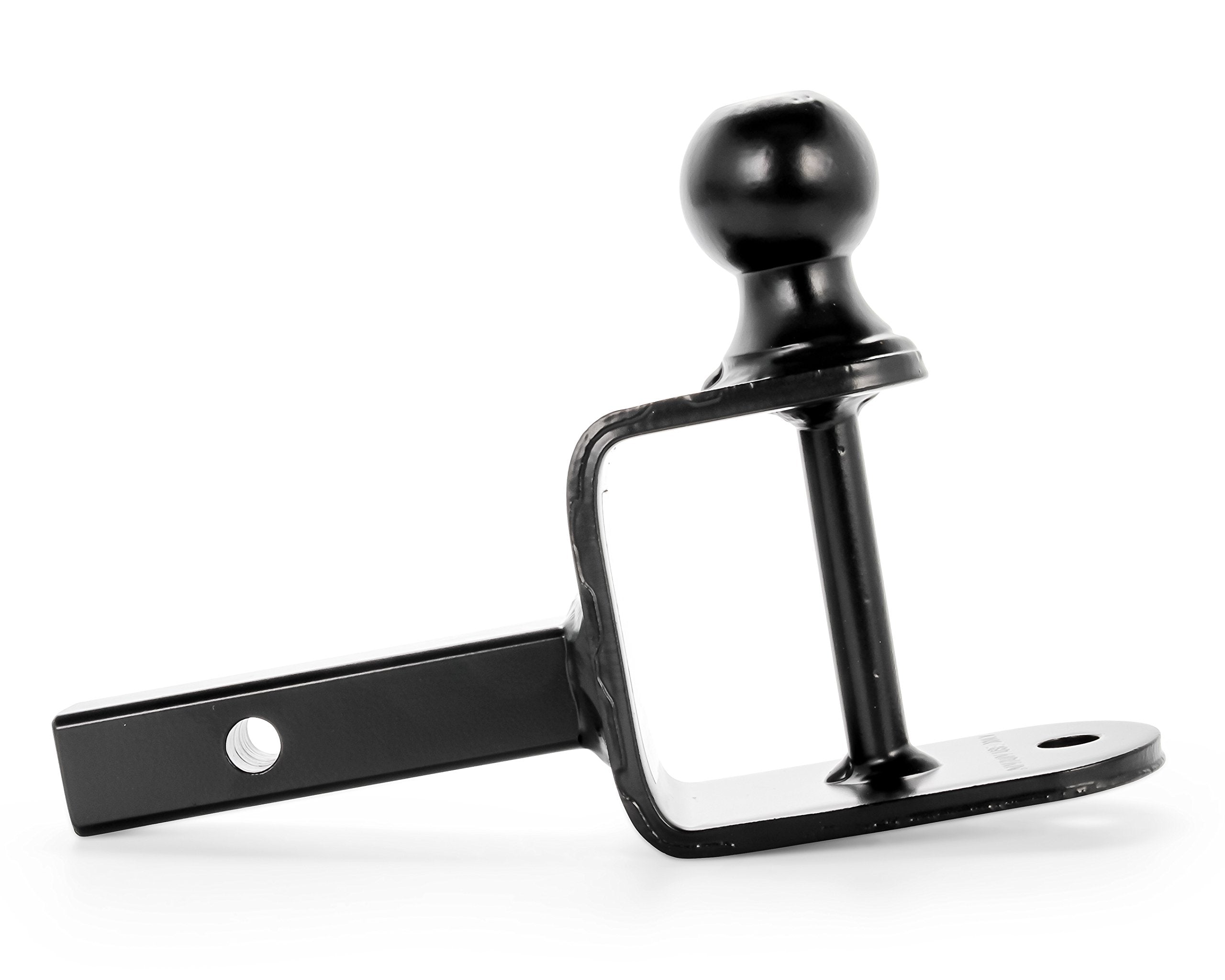 UTV ATV Black Boar Multi-Hitch - Features 2” Hitch Ball, 1-1/4” Shank - 6” (L) Shank - Hitch Ball has 2” Rise & Rated for 2,000lbs - Use w/Utility Trailers, Tow Straps & Other ATV Accessories (66024)