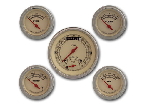 Vintage Series Classic Instruments VT35SLF Five Gauge Set