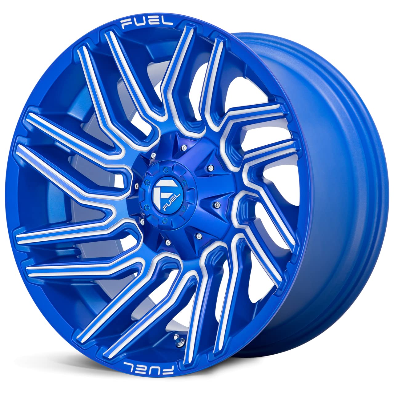 1PC Fuel D774 20X10 5X4.5/5.0 BLUE-MILL -18MM - D77420002647