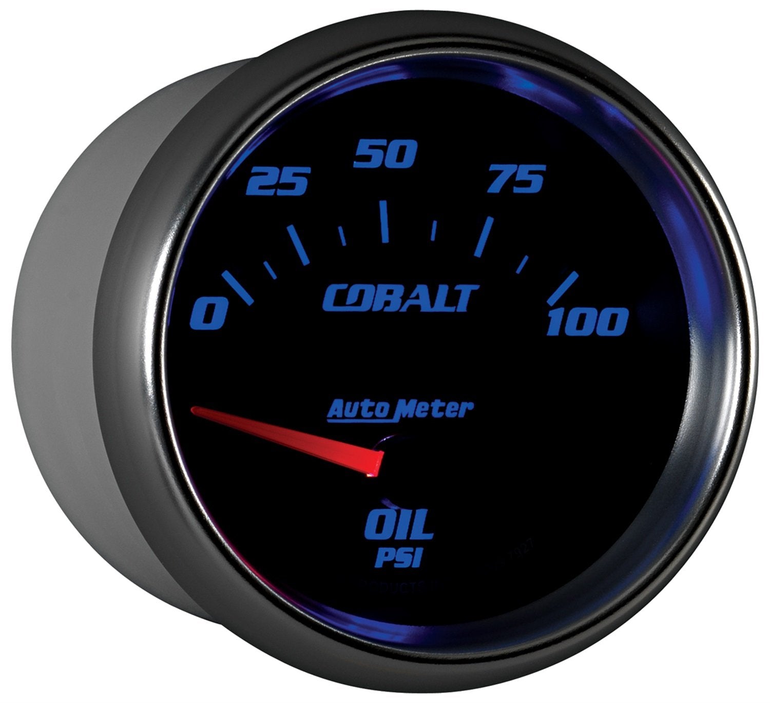 Cobalt Auto Meter 7927 2-5/8" 0-100 PSI Short Sweep Electric Oil Pressure Gauge