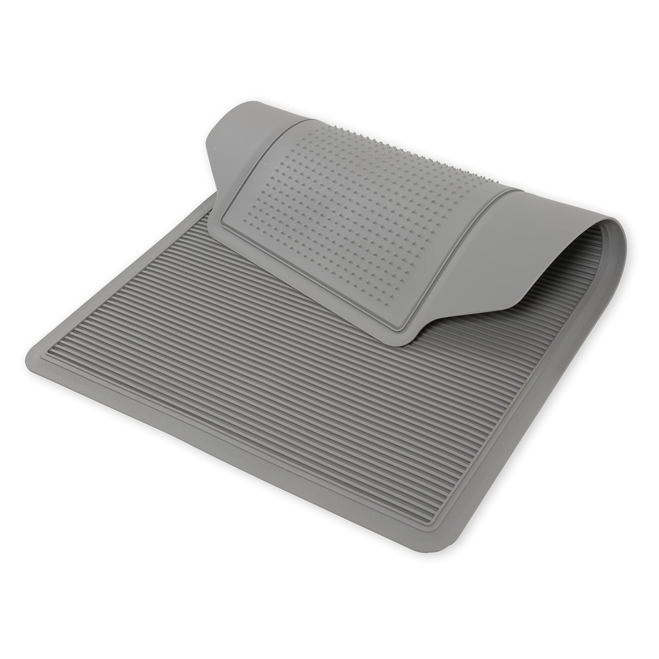 05-100GR Brothers Trucks Floor Mat Set - Light Gray