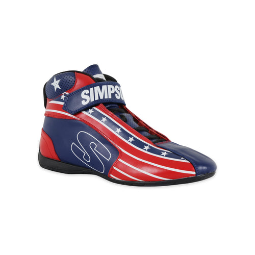 Simpson Racing DNA X2 DX2100P Shoes Pair Adult Size 10 Patriot