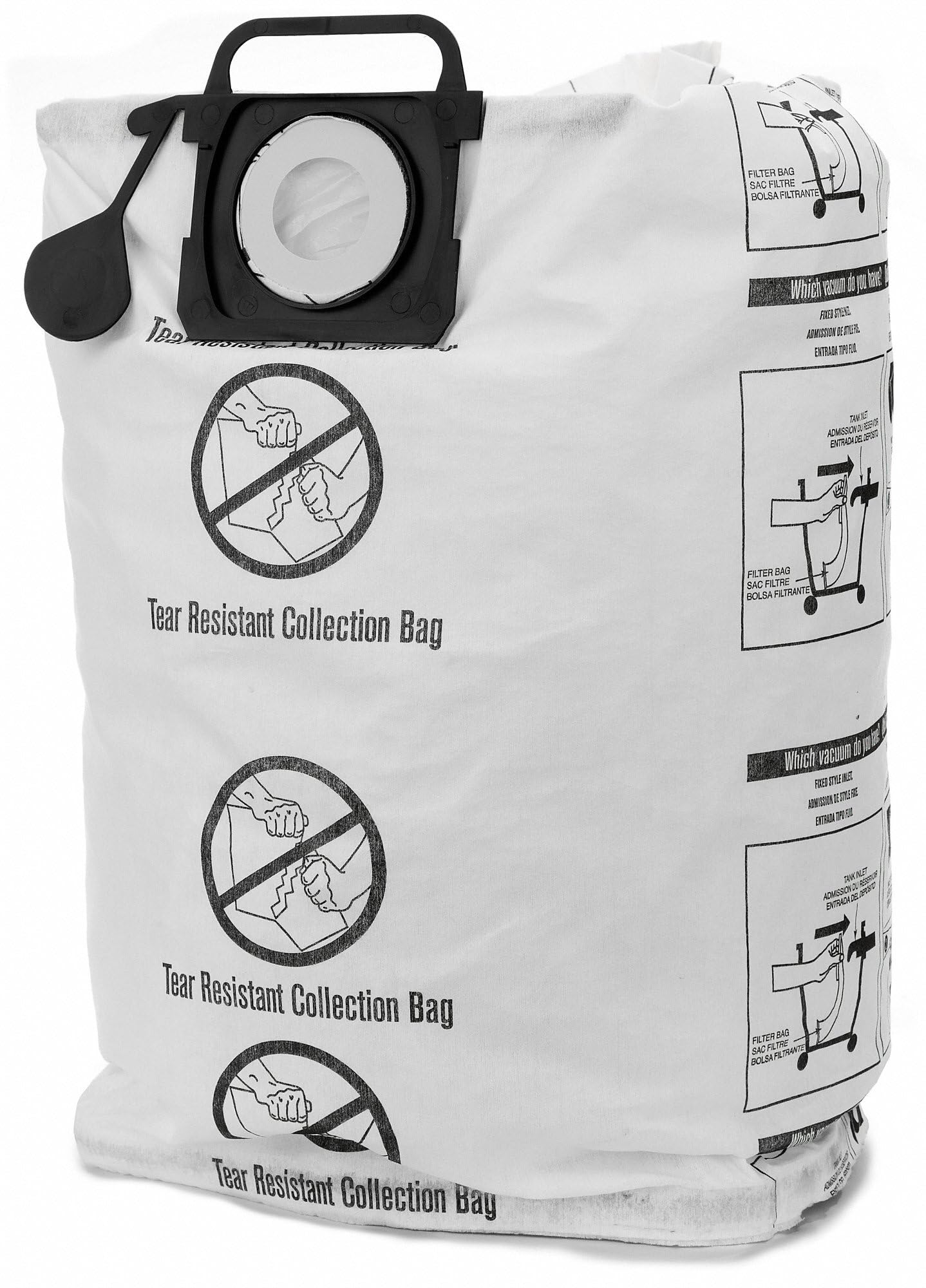 12-20 gal. Shop-Vac 12.5 in. L x 0.5 in. W Dry Vac Bag 2 pk White