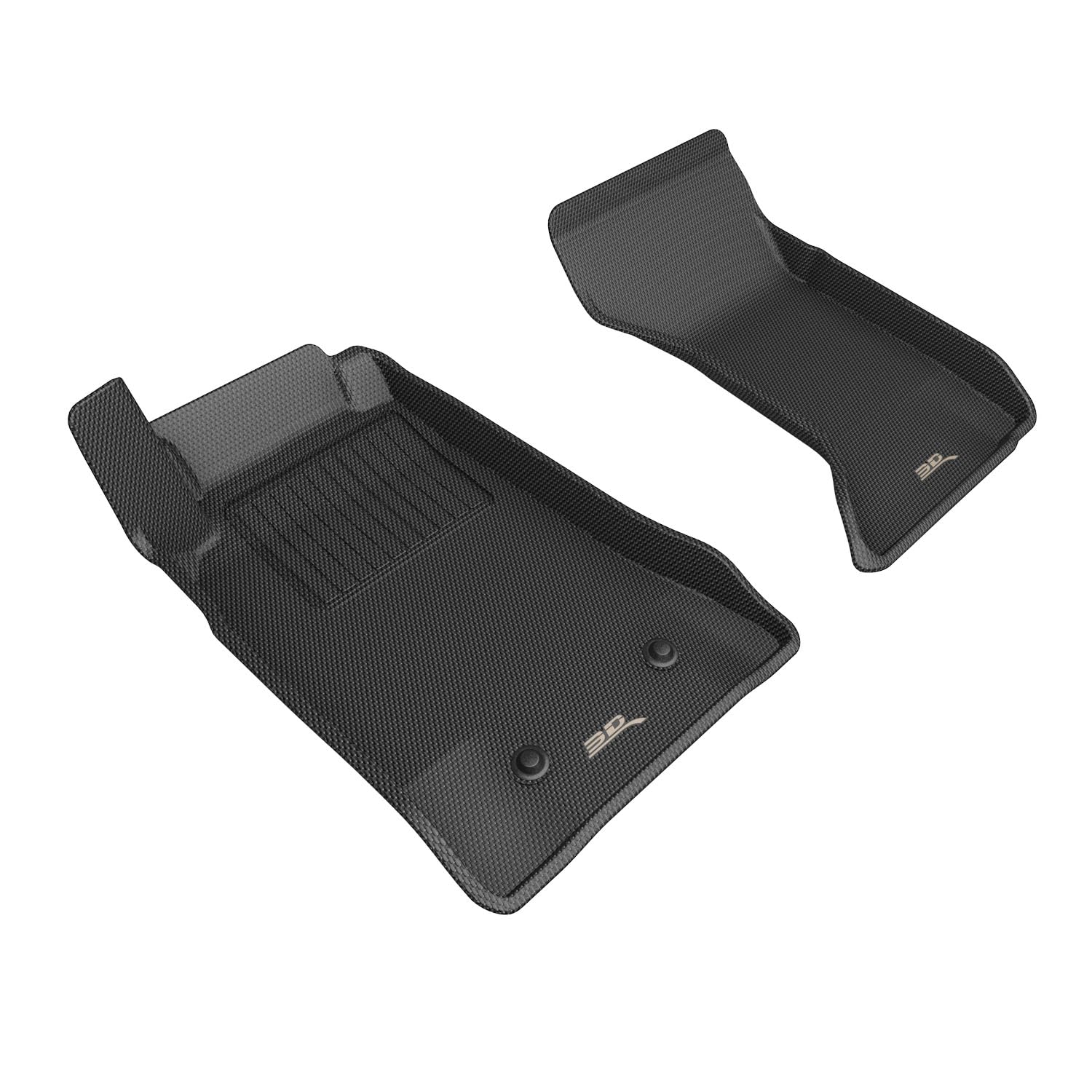 Compatible 3D MAXpider Kagu Floor Mat (Black) with Mazda MX-5 2006-2015 - Front Row